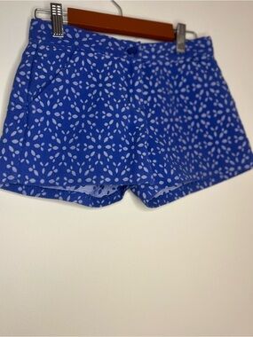 Janie and Jack Blue Floral High-Waist Girls' Shorts